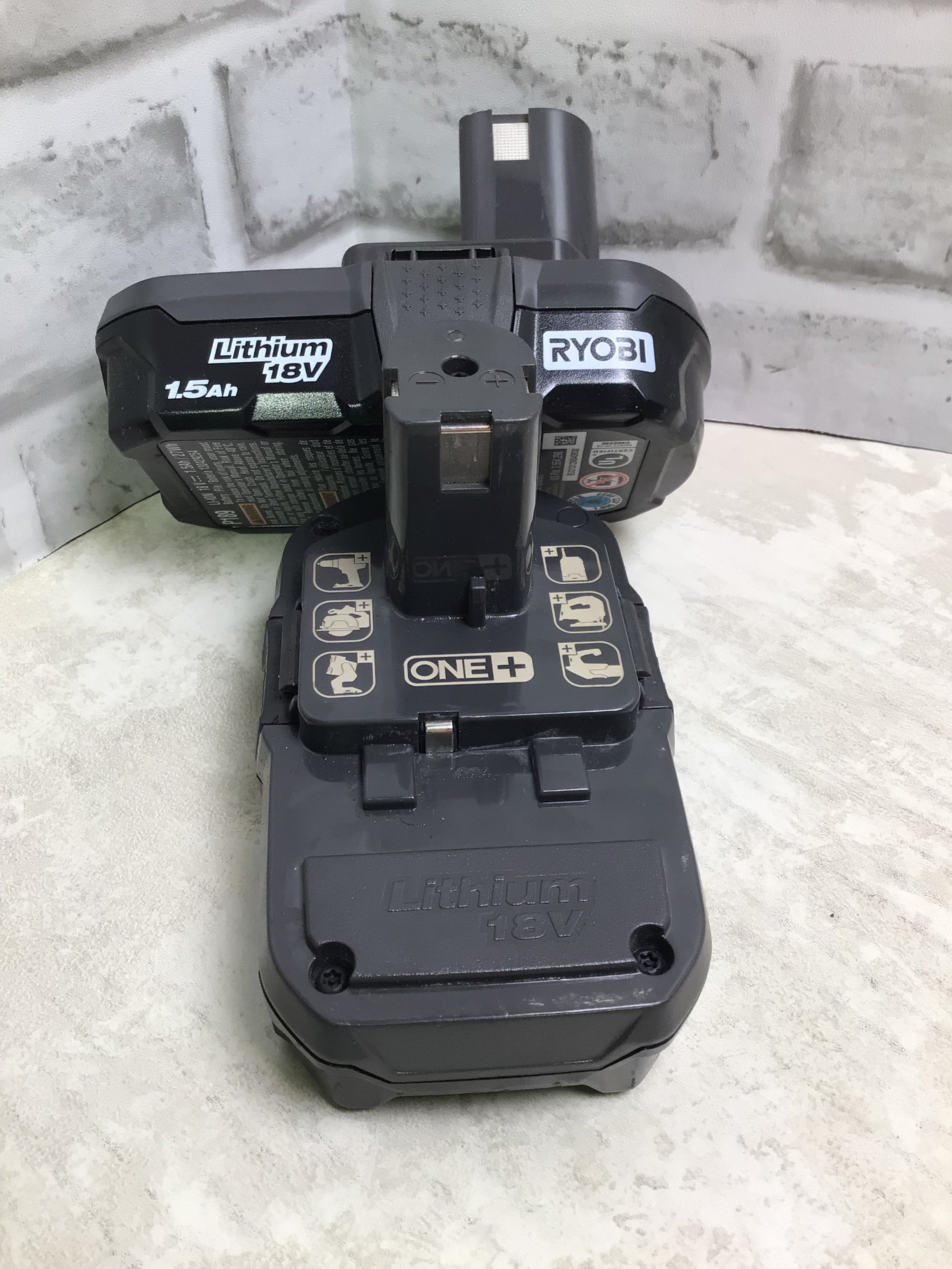 Genuine Ryobi 18v Lithium Battery P189 (2 Pack) (7753218818286)